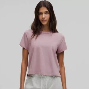 Lululemon Classic Fit Cotton Blend Tee - Rose Blush